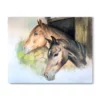 Paarden - Soft pastel tekening